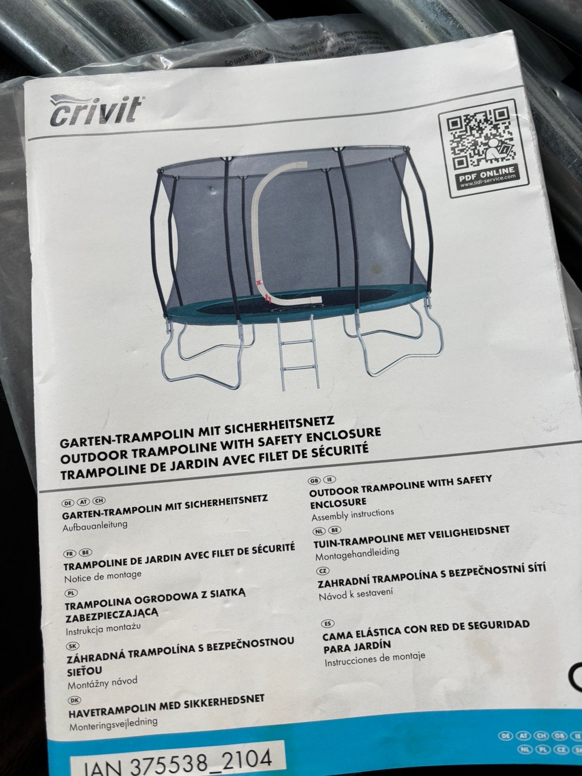 Trampoline, Ophalen, Zo goed als nieuw