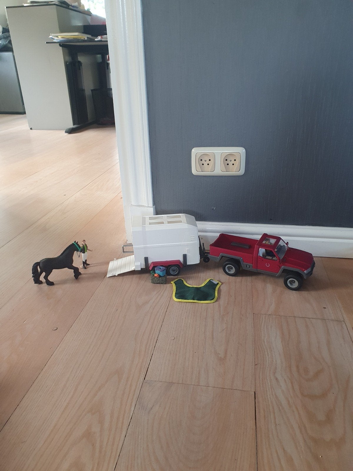 Schleich paardentrailer, Ophalen of Verzenden