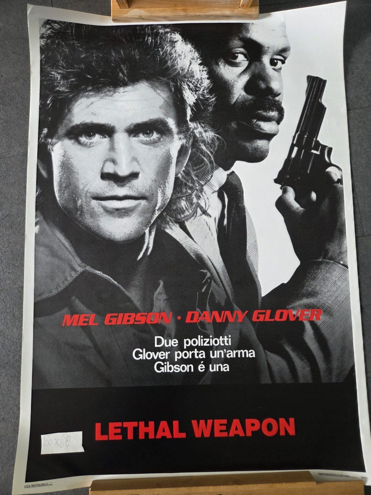 Lethal Weapon Film Poster (100x68 cm), Verzamelen, Posters, Ophalen of Verzenden