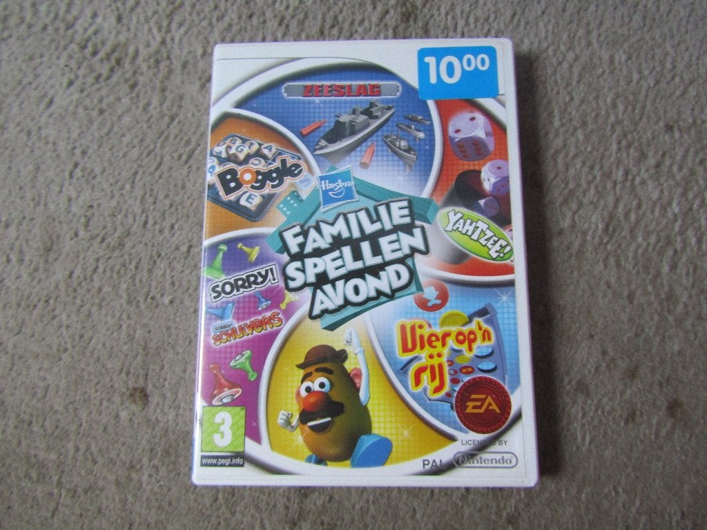 Wii spel: Familie spellen avond, Puzzel en Educatief, Gebruikt, 1 speler, Ophalen of Verzenden