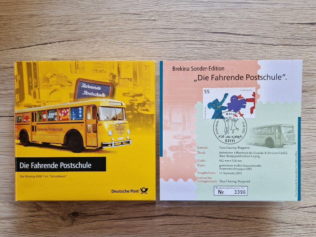 Rijdende Postschool Deutsche Post, Hobby en Vrije tijd, Ophalen of Verzenden, Nieuw, Bus of Vrachtwagen, Brekina