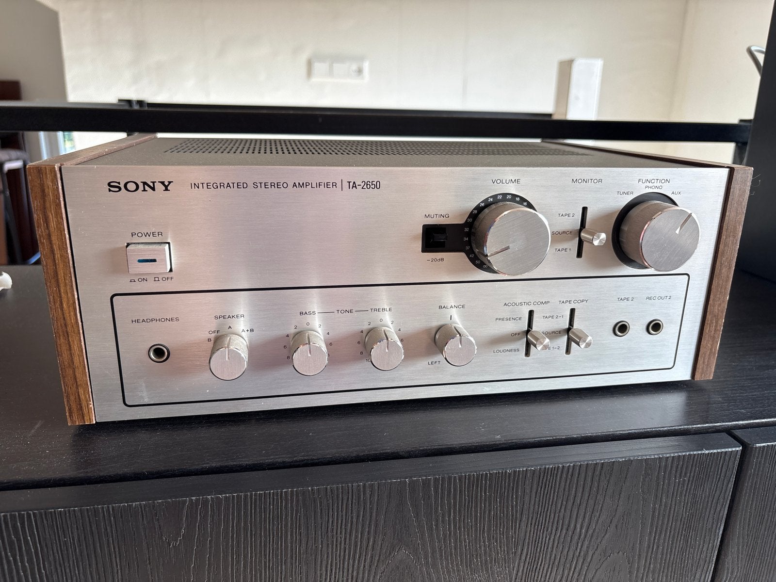 Sony TA-2650 Vintage Stereo Versterker - Uitstekende Staat, Audio, Tv en Foto, Versterkers en Receivers, Ophalen, Zo goed als nieuw
