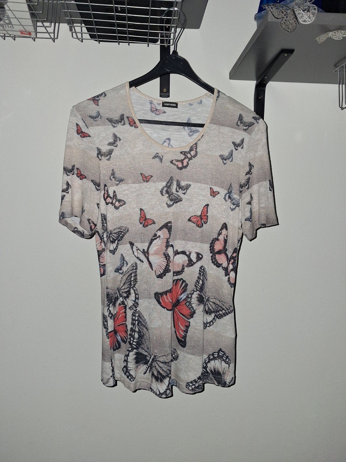 GERRY WEBER shirt maat 38. 5hale=4betale, Kleding | Dames, T-shirts, Ophalen of Verzenden, Zo goed als nieuw, Maat 38/40 (M), Korte mouw