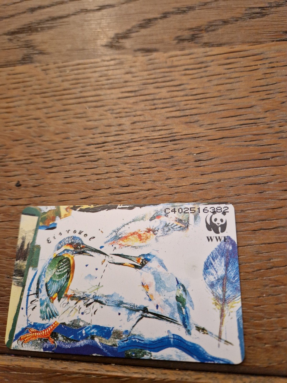 Telefoonkaart Nederland/Duitsland - IJsvogel (WWF), Ophalen of Verzenden, Nederland