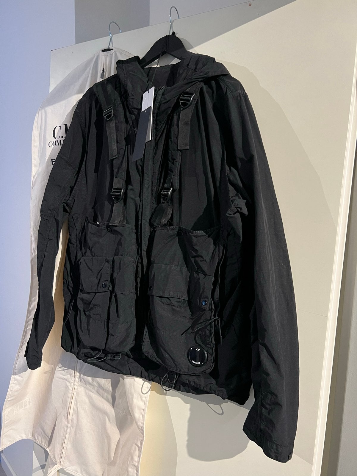 CP Company Reversible Jacket Zwart Maat M/50, Ophalen, Zo goed als nieuw, Maat 48/50 (M), Zwart