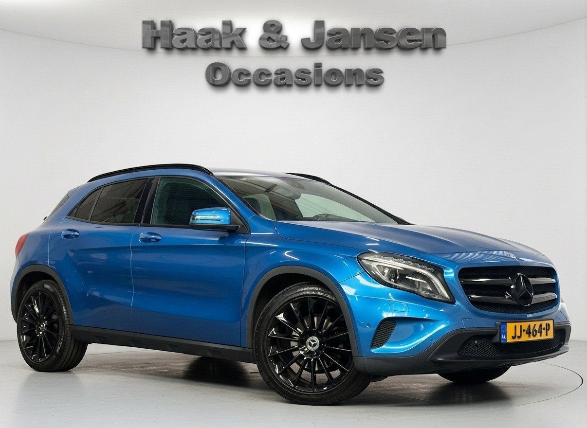 Mercedes-Benz GLA-klasse 180 d Lease Edition Automaat Navi, Auto's, Mercedes-Benz, Gebruikt, 4 cilinders, Blauw, Origineel Nederlands