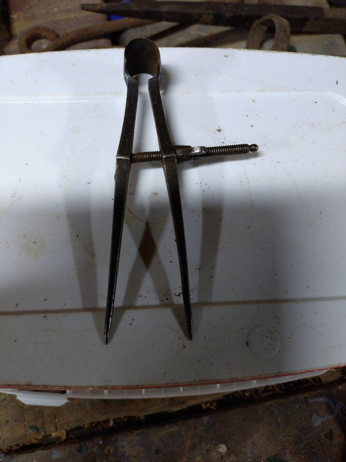 Vintage passer met schroef voor precisiewerk, Ophalen of Verzenden