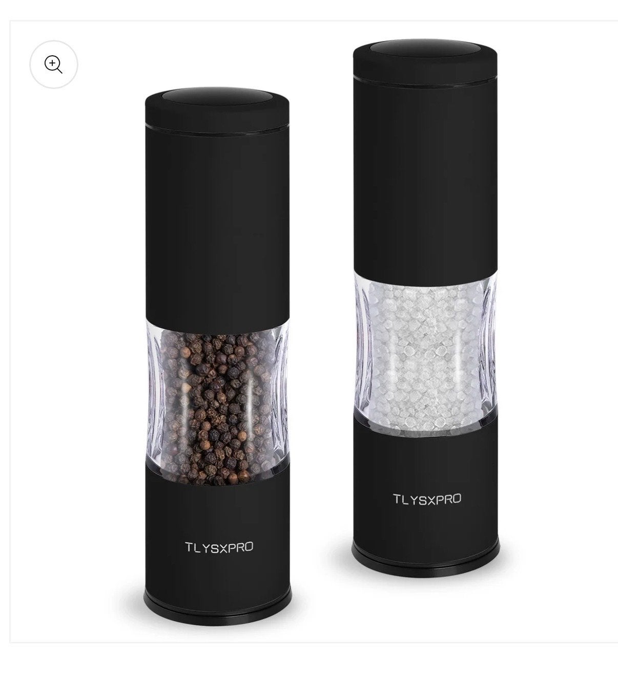 TLYSXPRO Peper- en Zoutmolen Set - Zwart, Nieuw & Geseald, Ophalen of Verzenden, Nieuw, Zwart