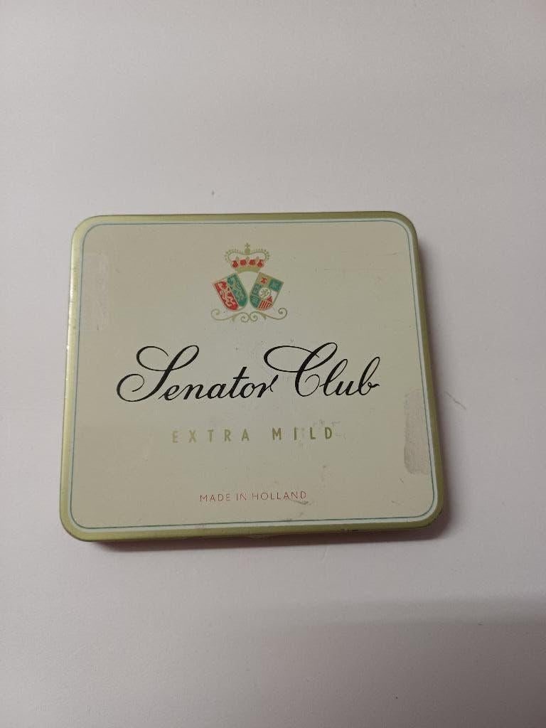 Sigaren Blikje - Senator Club - Extra Mild - 10 Senoritas, Verzamelen, Rookartikelen, Aanstekers en Luciferdoosjes, Ophalen of Verzenden
