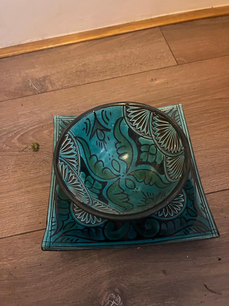 Marokkaanse kom en schaal set, Ophalen of Verzenden