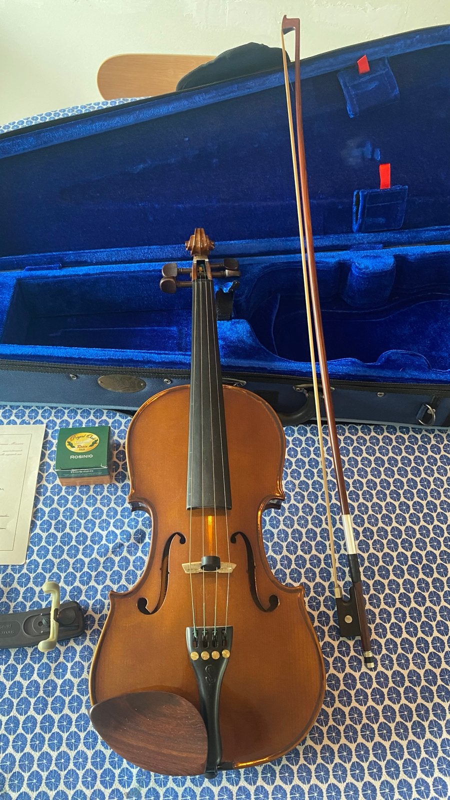 Viool met koffer en accessoires, Ophalen, Viool, Zo goed als nieuw, 4/4-viool