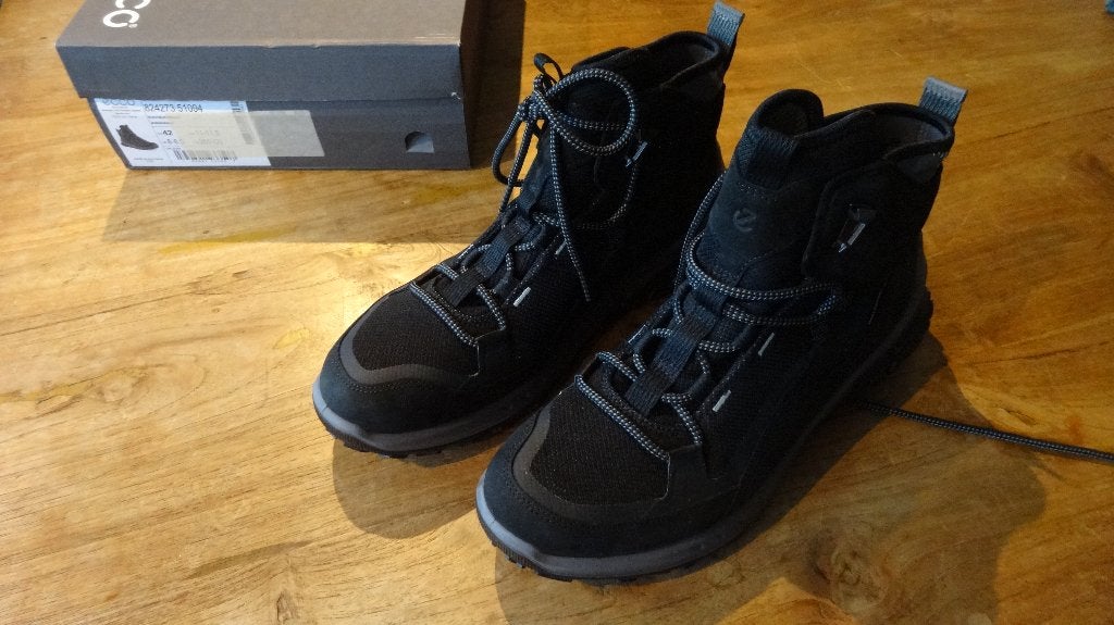 NIEUW!! Wandelschoenen zwart (mt 42) ECCO, Ophalen of Verzenden, Nieuw, Schoenen