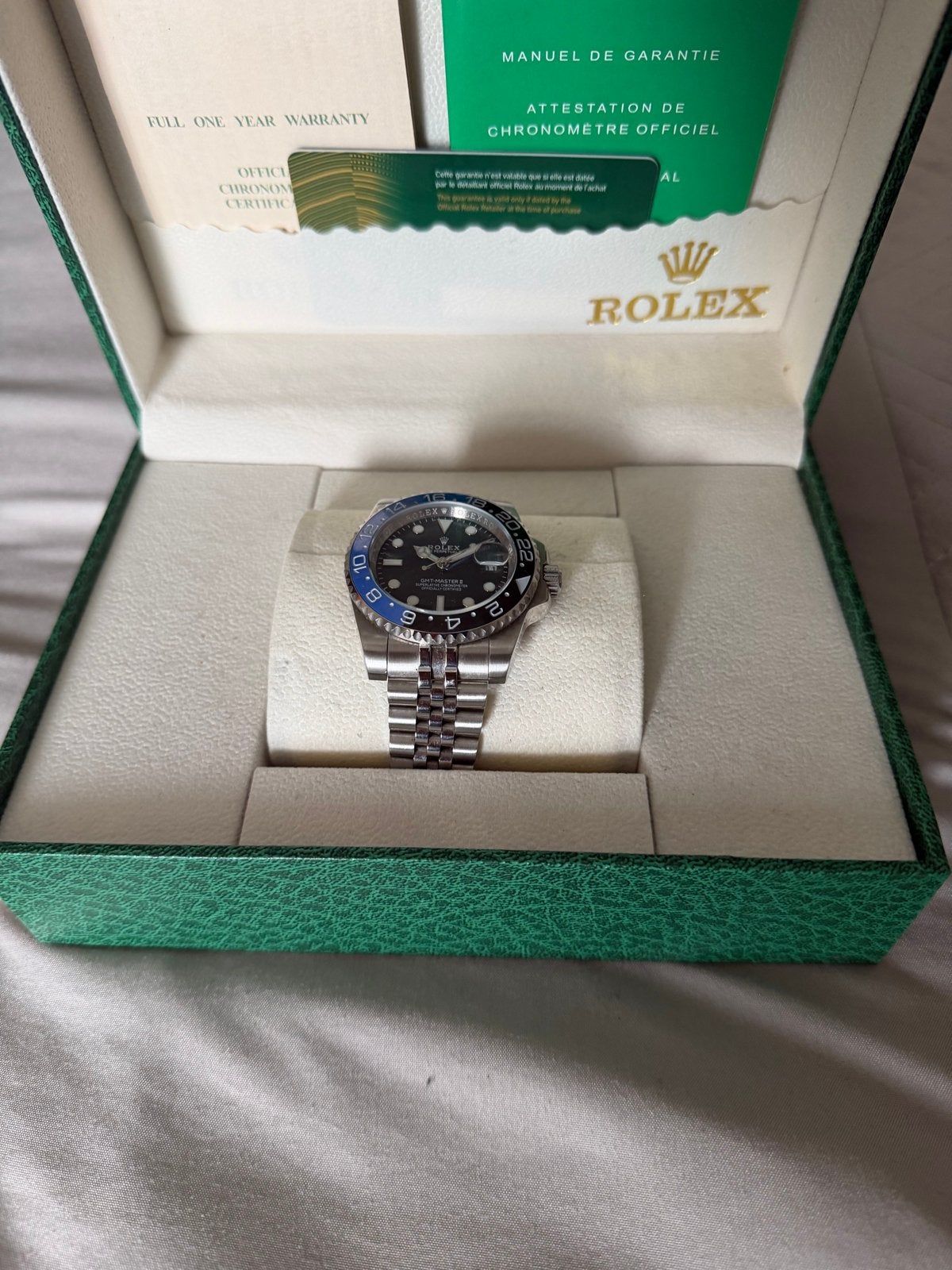 Rolex GMT-Master II 'Batman' (Jubilee), Sieraden, Tassen en Uiterlijk, Polshorloge, Ophalen of Verzenden, Zo goed als nieuw, Rolex