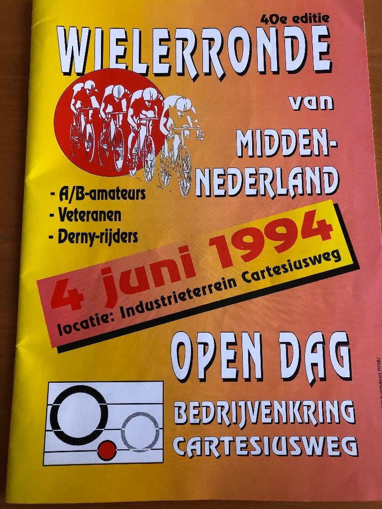 5 Programmaboekjes wielrennen 1993 en 1994, Verzamelen, Ophalen of Verzenden, Gebruikt, Overige sporten, Boek of Tijdschrift