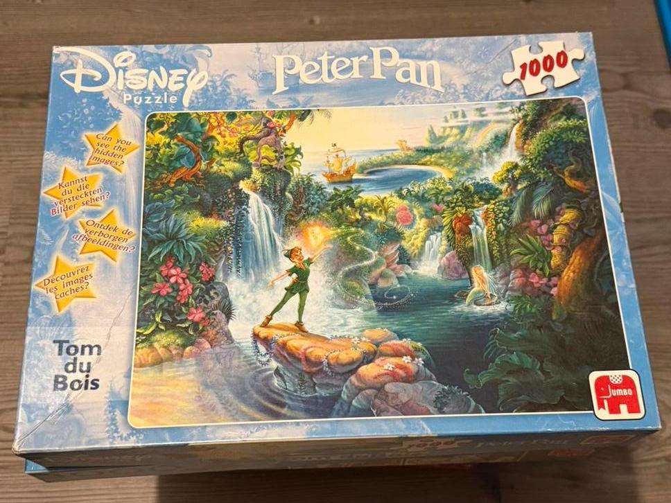 Peter pan puzzel 1000 stukjes, Ophalen of Verzenden, 500 t/m 1500 stukjes, Zo goed als nieuw