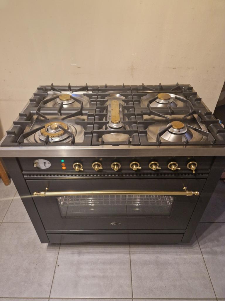 Boretti gasfornuis, 60 cm of meer, Ophalen of Verzenden, Zo goed als nieuw, Gas