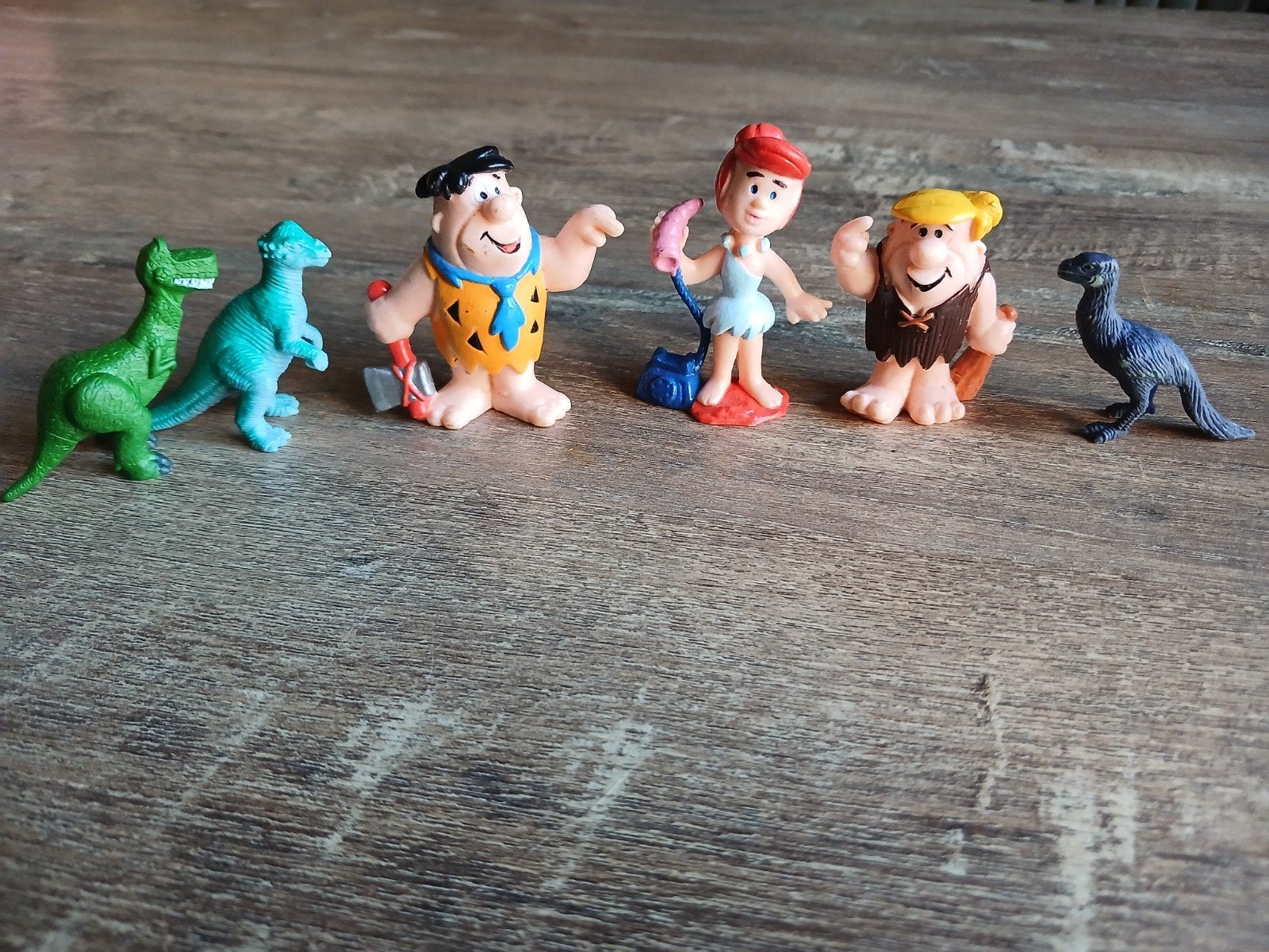 De Flintstones en dinosauriërs figuren set, Verzamelen, Ophalen of Verzenden, Zo goed als nieuw