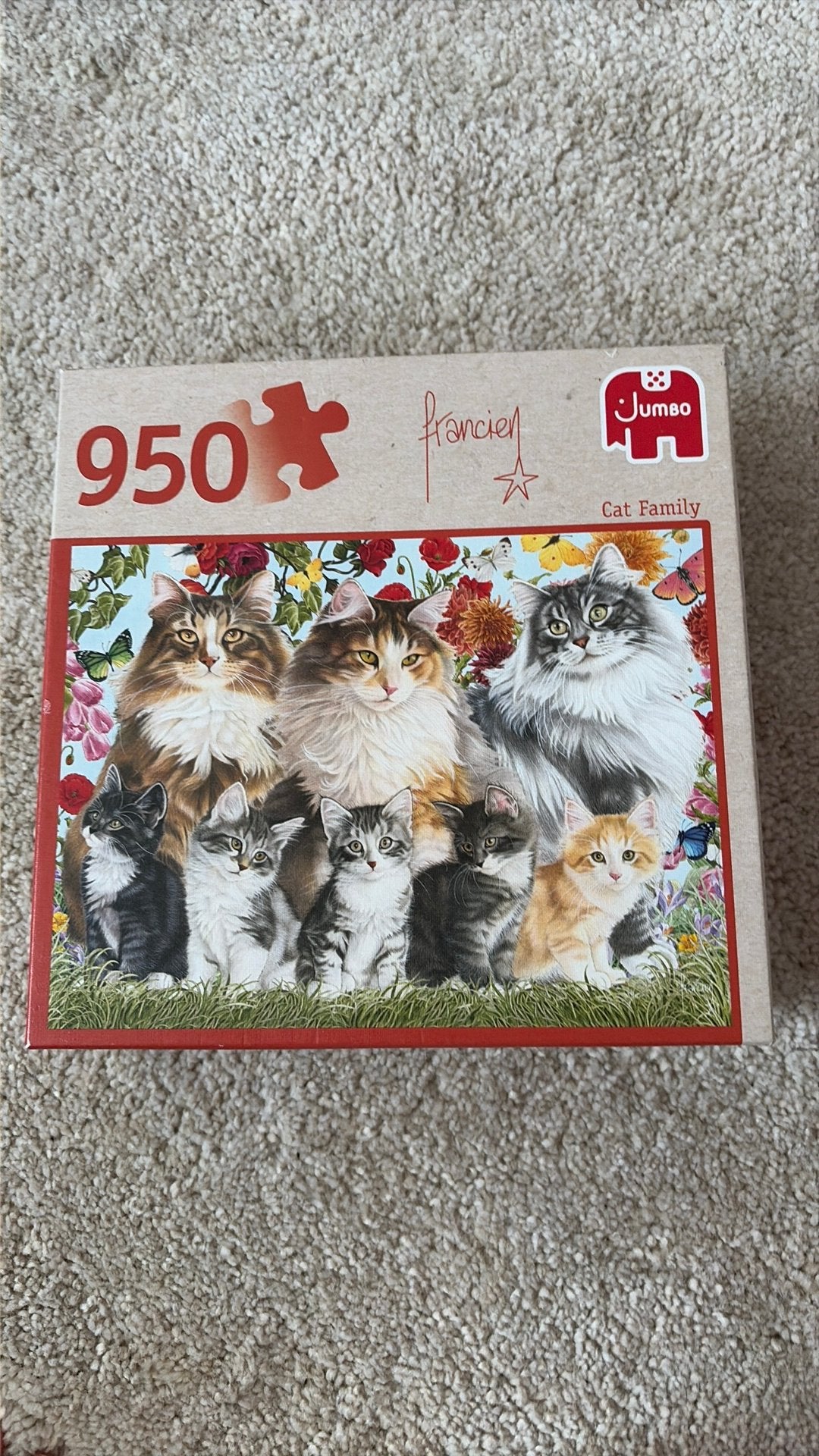 Francien katten puzzel, Verzenden, 500 t/m 1500 stukjes, Zo goed als nieuw