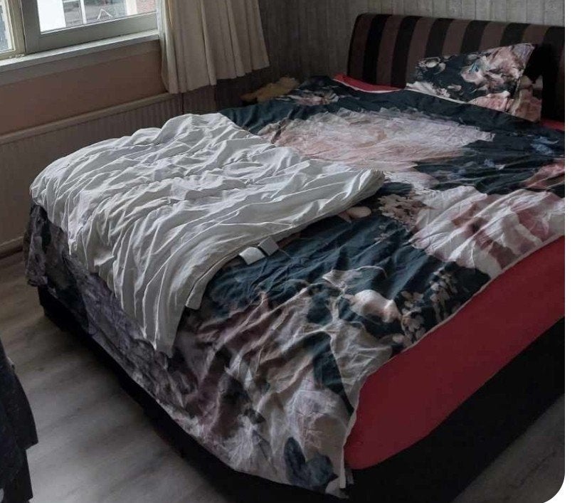 GRATIS !! Boxspring, Ophalen, Overige materialen, Gebruikt, Bruin
