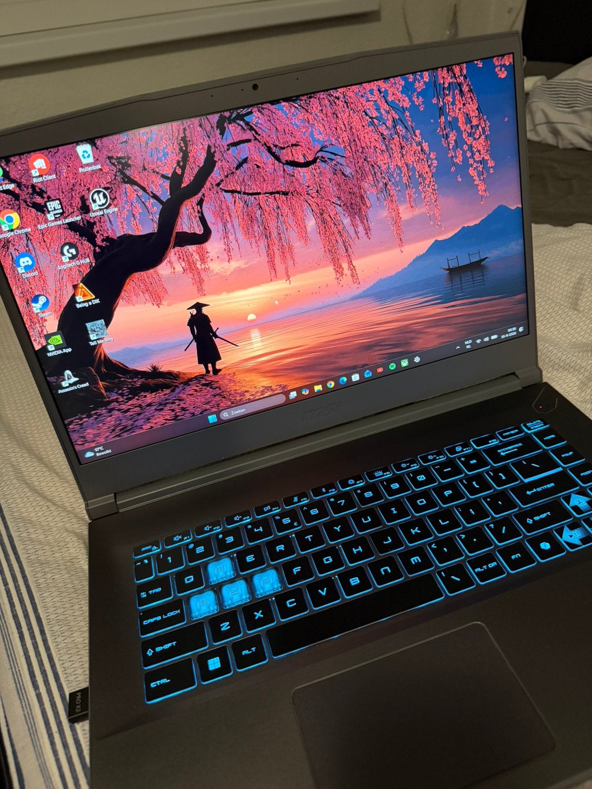 MSI Gaming Laptop, 2 tot 3 Ghz, 15 inch, Ophalen of Verzenden, Zo goed als nieuw