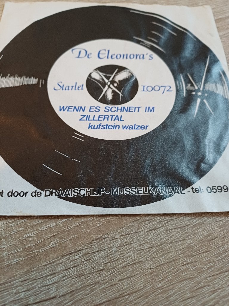 305 Single De Eleonoras – Wenn es schneit im Zillertal, Cd's en Dvd's, Gebruikt, 7 inch, Ophalen of Verzenden, Overige typen