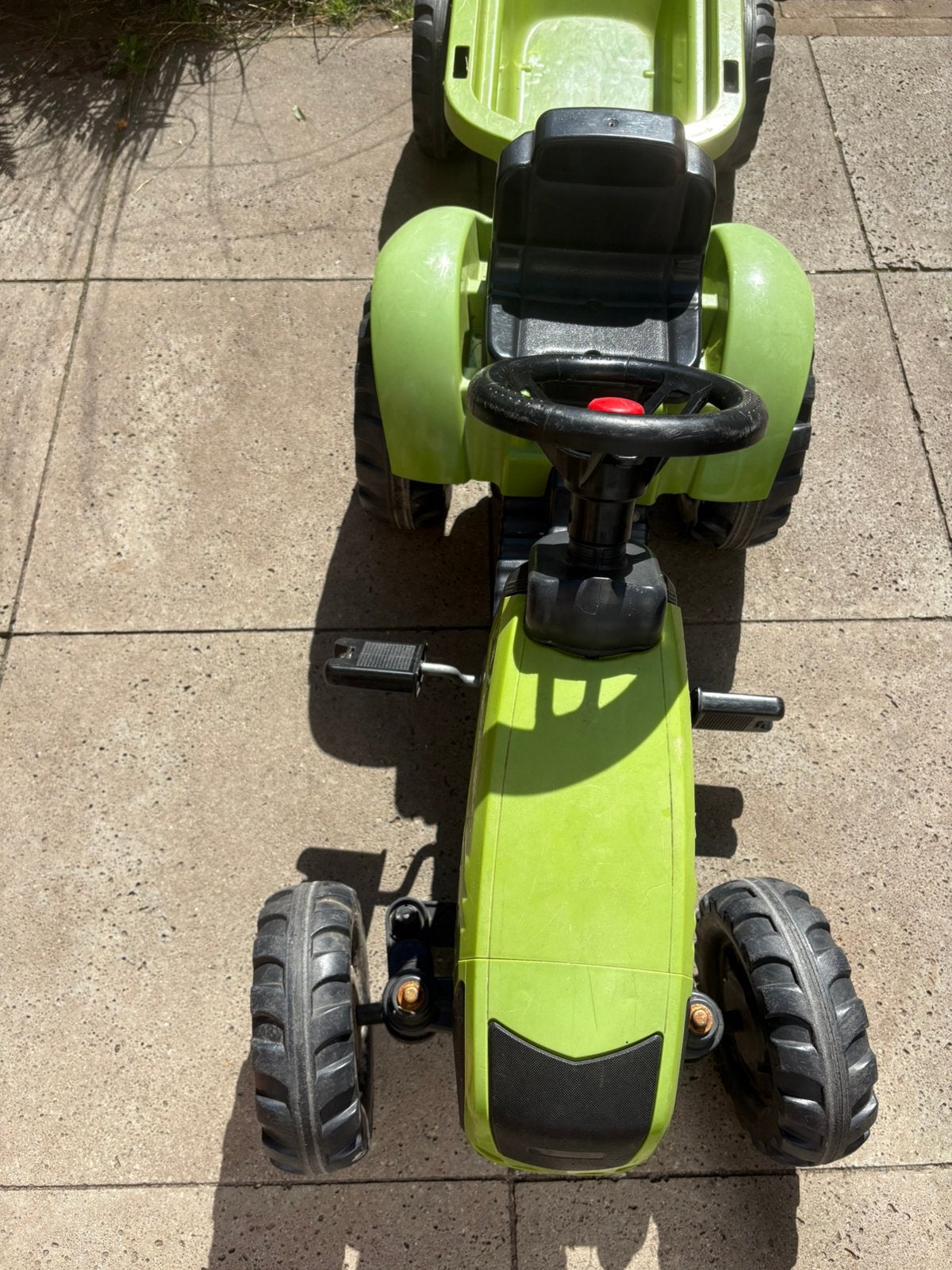 Tractor, Kinderen en Baby's, Speelgoed | Buiten | Skelters, Ophalen, Gebruikt, Overige merken, Met kar of aanhanger