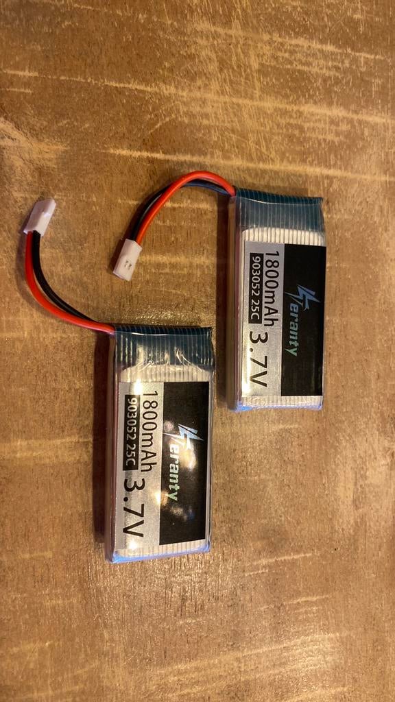 Lipo batterij 3,7v 1800mAh, Hobby en Vrije tijd, Modelbouw | Radiografisch | Helikopters en Quadcopters, Ophalen of Verzenden