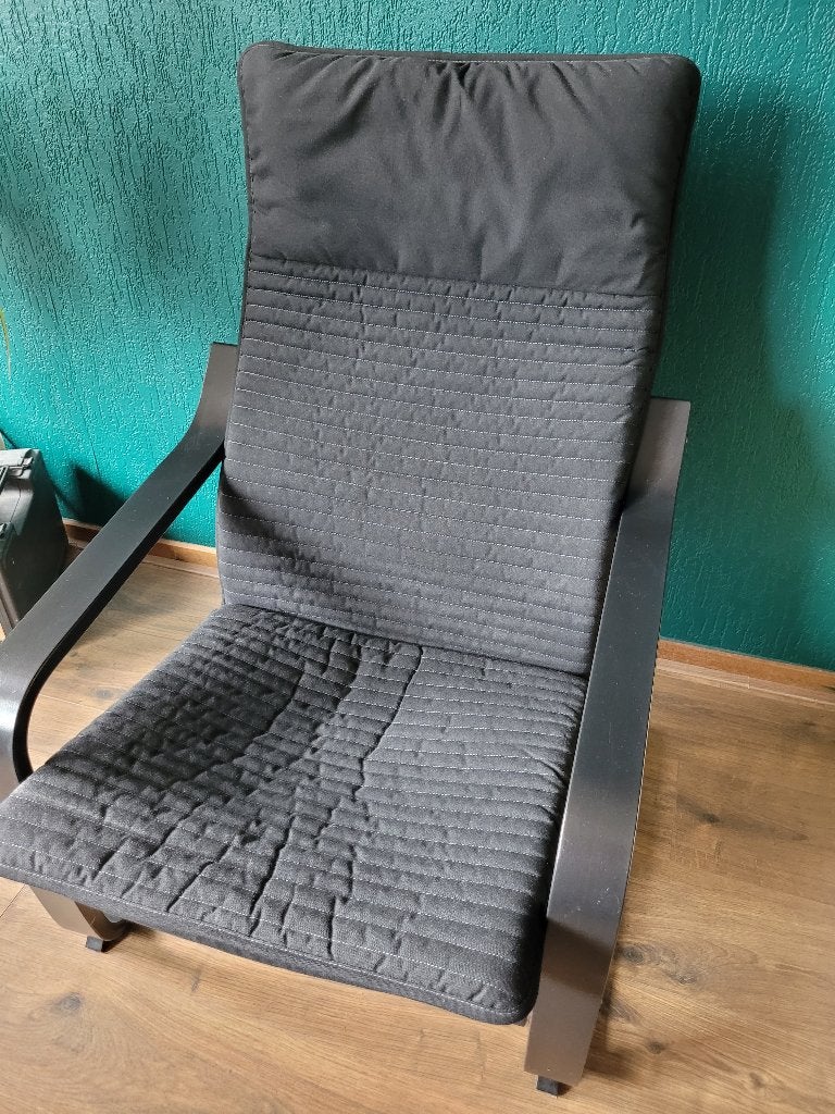 Stoel IKEA Poäng, Ophalen, Gebruikt, Zwart, Eén