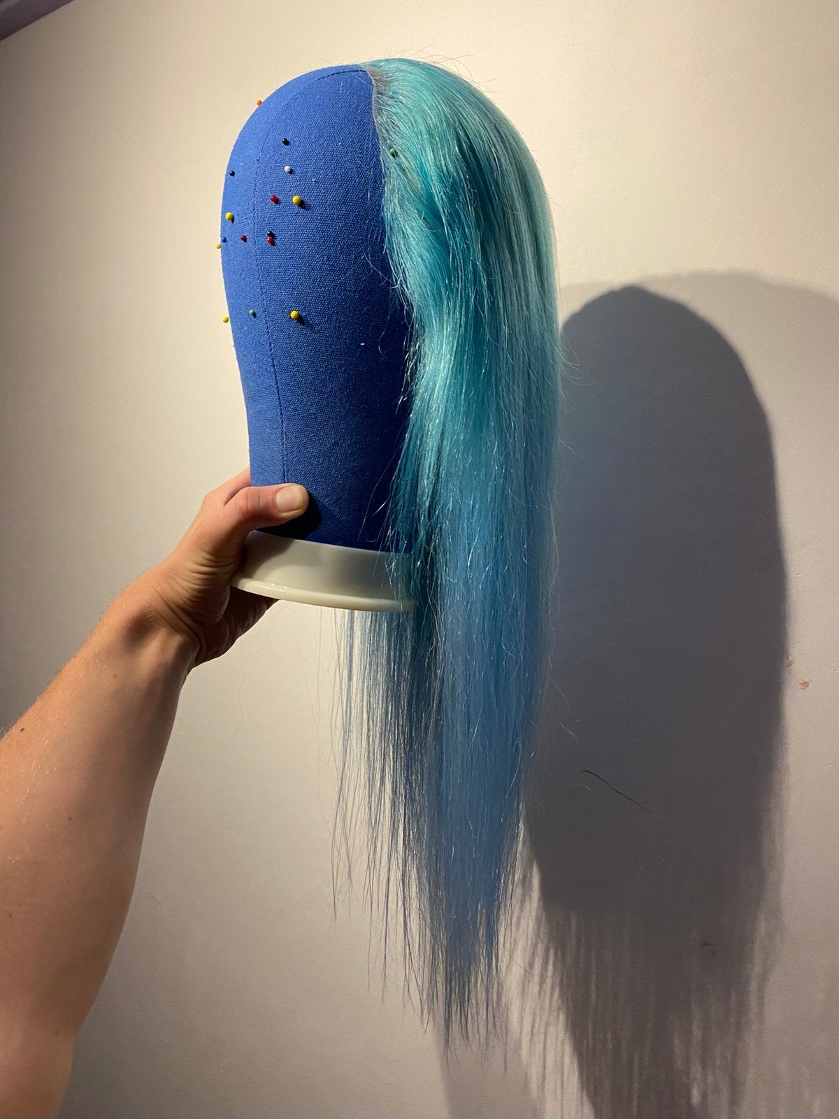 Human hair pruik, Ophalen of Verzenden, Zo goed als nieuw, Pruik of Haarverlenging