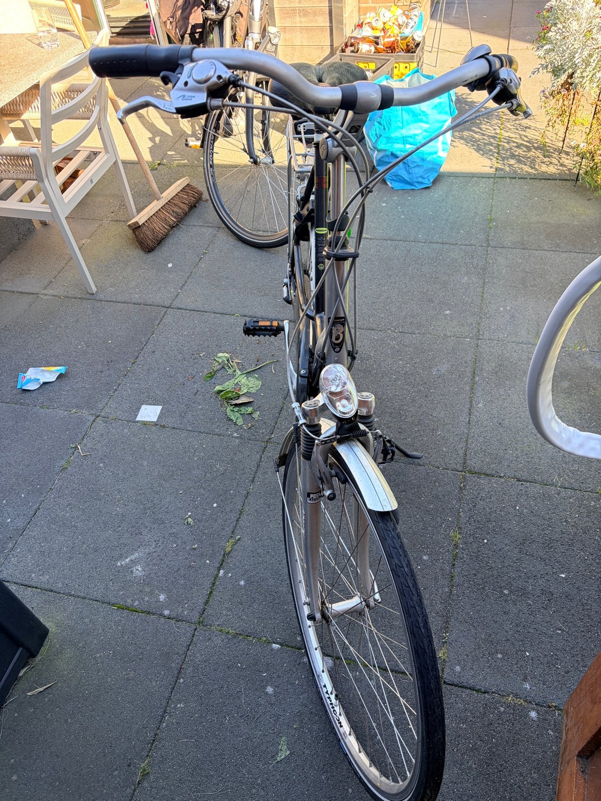 Batavus damesfiets met versnellingen en bagagedrager, Fietsen en Brommers, Ophalen, Velgrem, Versnellingen, Batavus