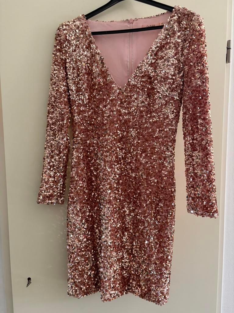 Galajurk Eva & Lola maat s, Kleding | Dames, Ophalen of Verzenden, Zo goed als nieuw, Roze, Maat 36 (S)