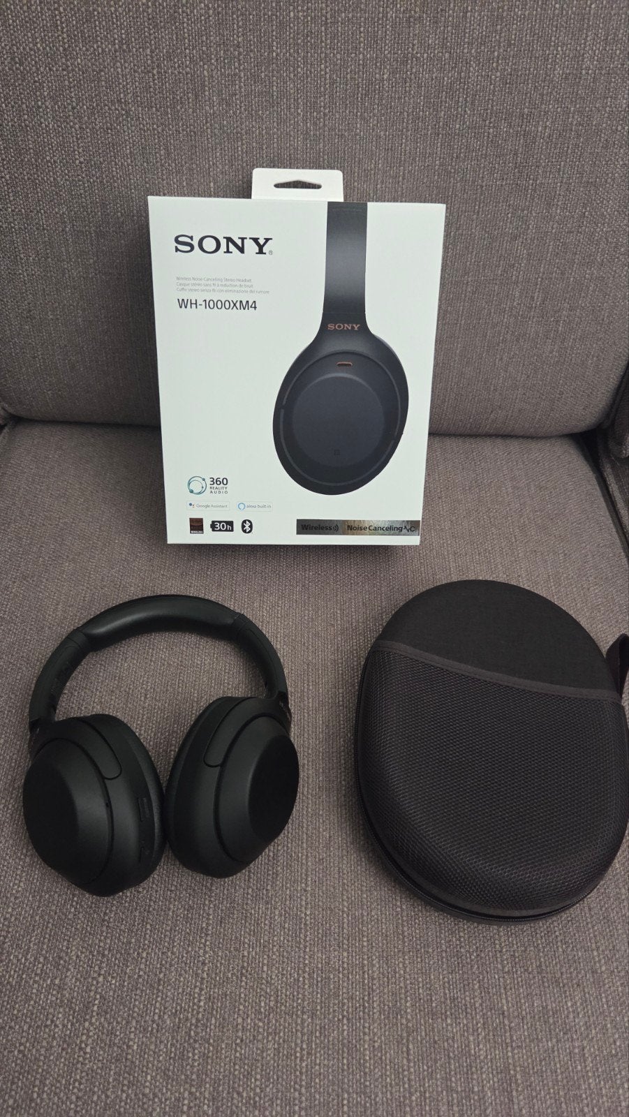 Sony WH-1000XM4 Noise Cancelling Koptelefoon Zwart, Gebruikt, On-ear, Ophalen of Verzenden, Draadloos