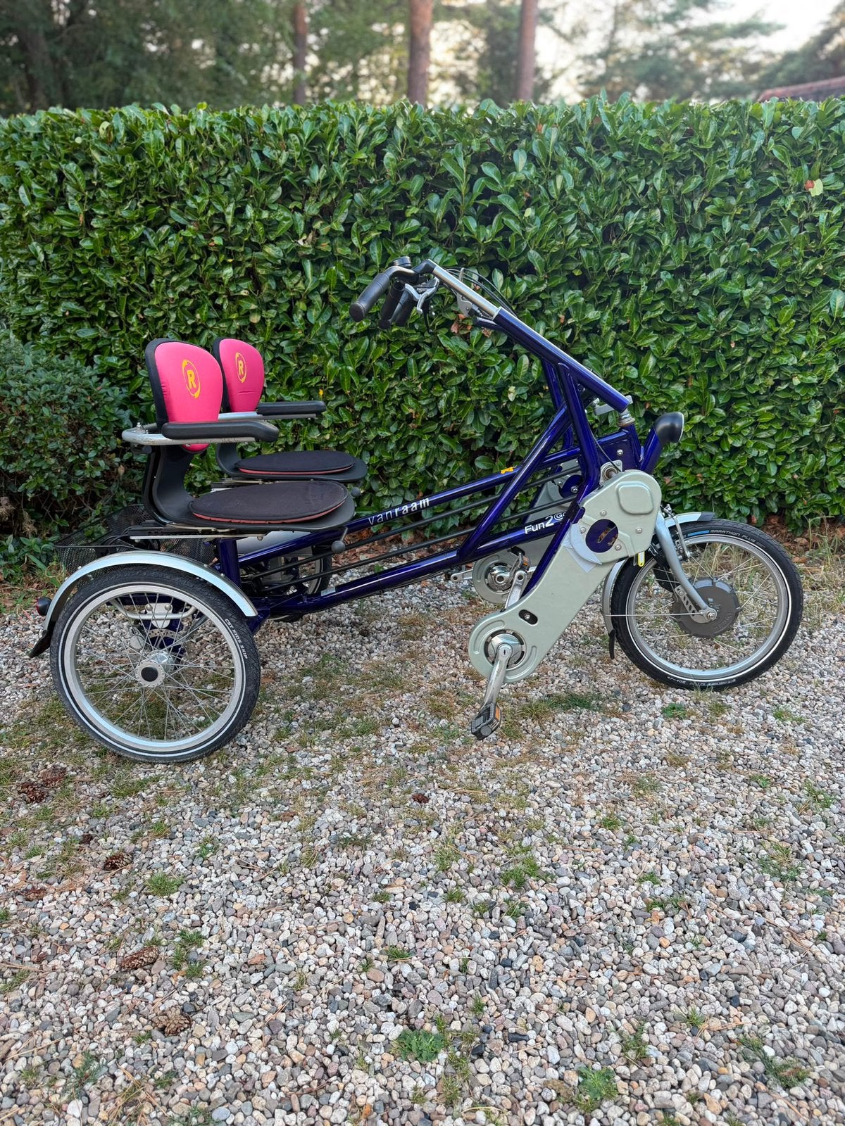 Elektrische van Raam Fun2go duofiets met silent motor, Ophalen of Verzenden, Gebruikt, Schijfrem