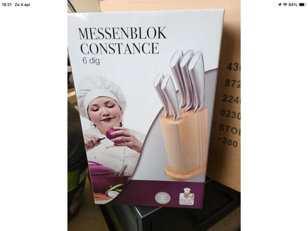 Messenblok Constance 6-delig, Ophalen, Overige typen, Hout, Overige merken