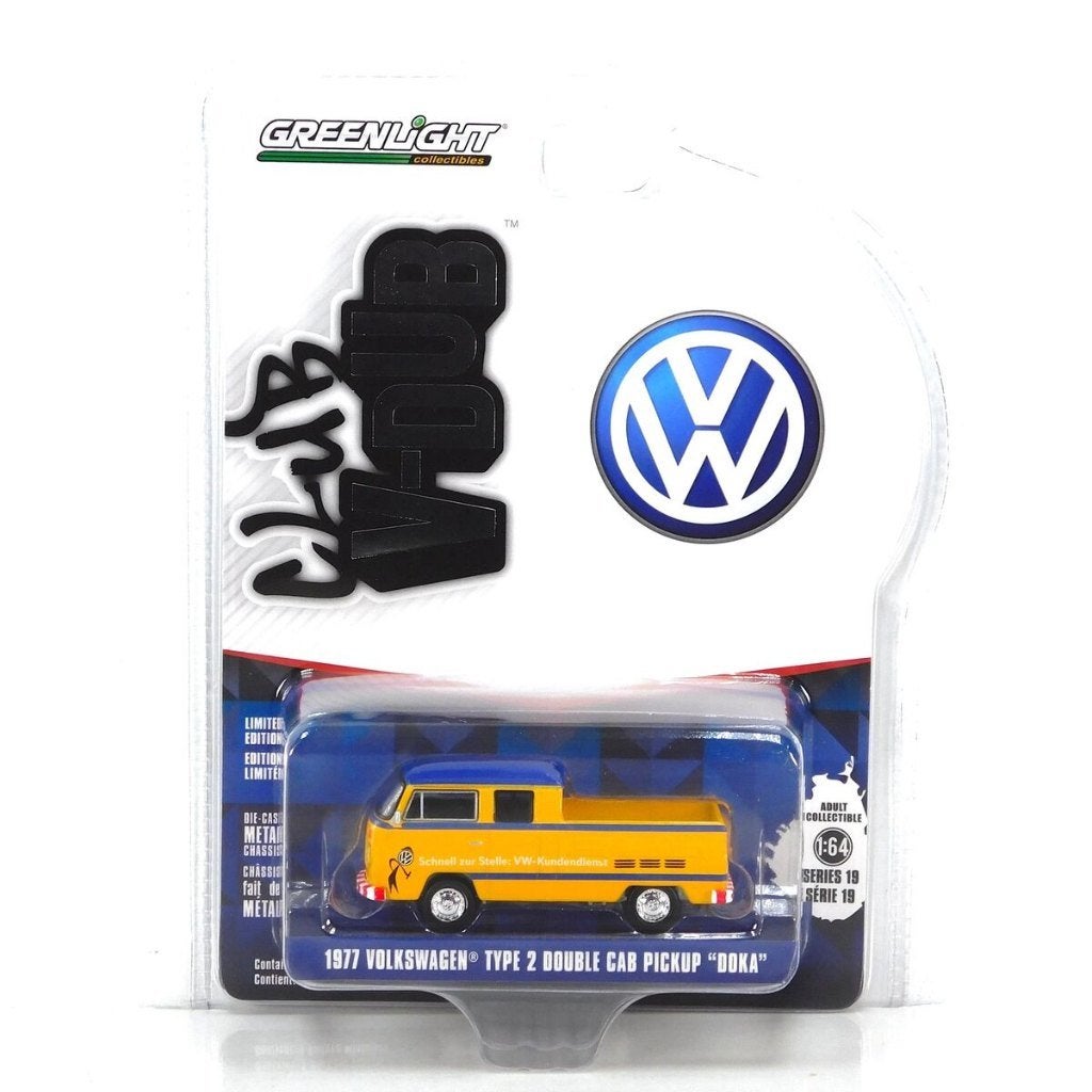 1977 VW Volkswagen bus T2 van Greenlight 1/64 pickup, Hobby en Vrije tijd, Ophalen of Verzenden, Nieuw, Auto