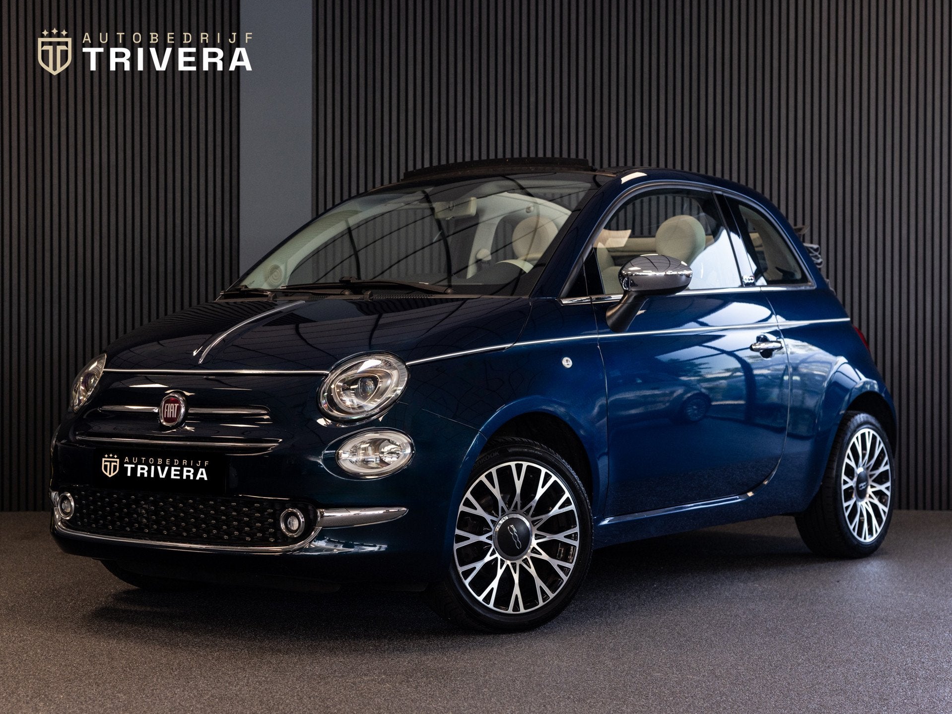 Fiat 500 1.2 Lounge cabrio l Parkeer Sensor l NAV l Dealer O, Stof, Gebruikt, 4 cilinders, Cabriolet