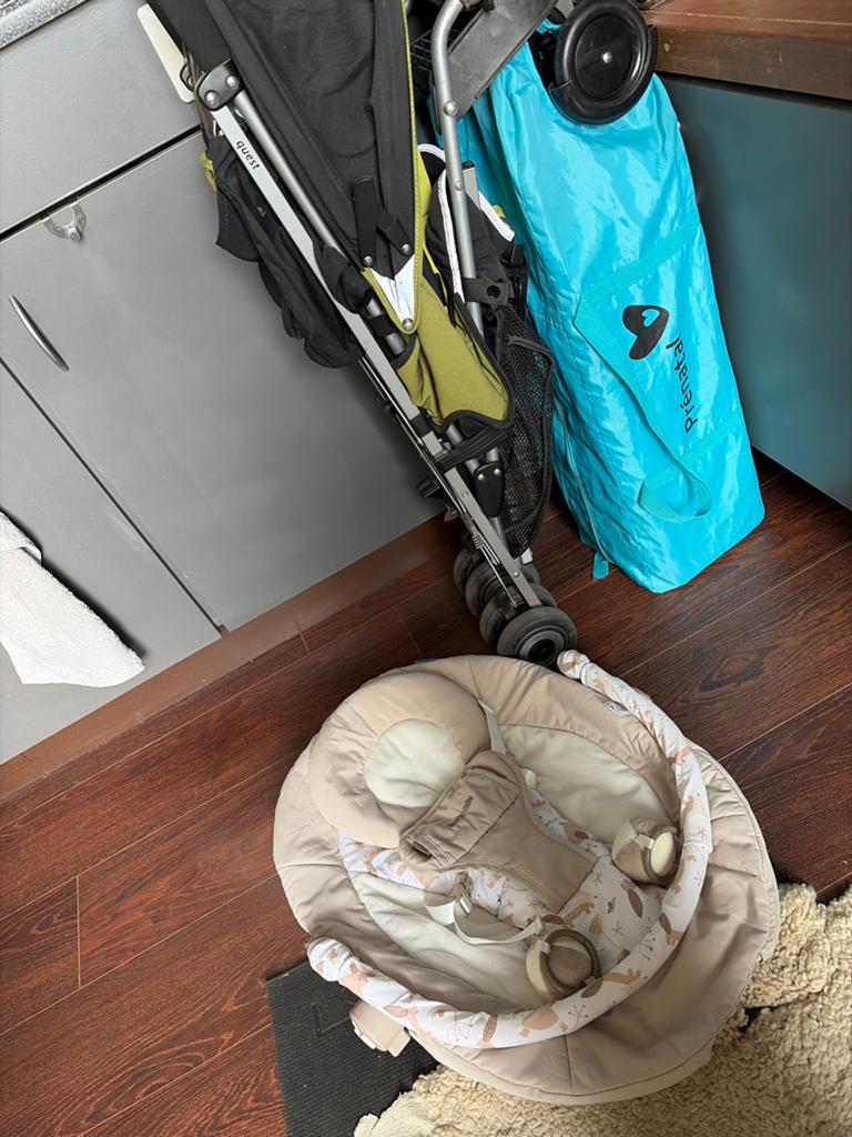 Wippertje, campingbedje prenatal en buggy maclaren, Kinderen en Baby's, Buggy's, Gebruikt, Maclaren, Verstelbare rugleuning, Ophalen