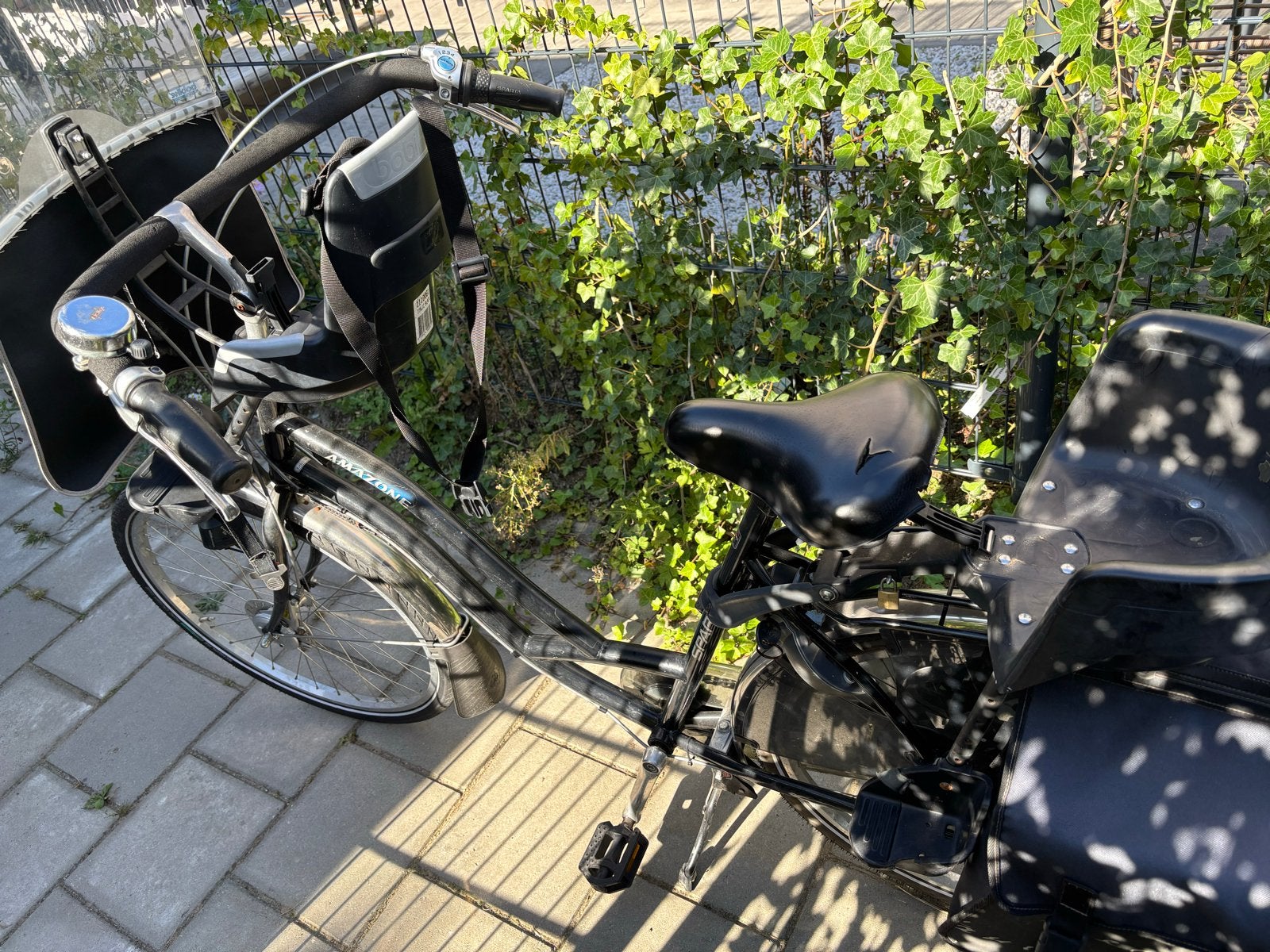 Sparta Amazone moederfiets met kinderzitjes en fietstassen, Fietsen en Brommers, Ophalen, Sparta, Trommelrem, 53 tot 56 cm