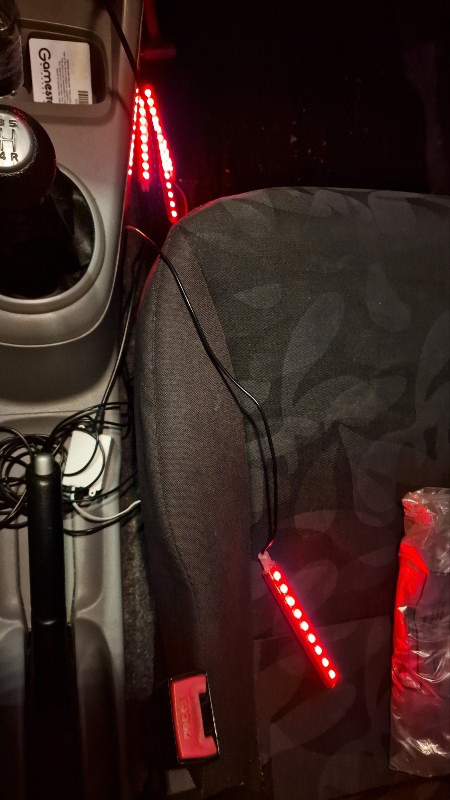 LED Lichtstrips Auto 12V met Afstandsbediening (Gebruikt), Ophalen of Verzenden, Gebruikt
