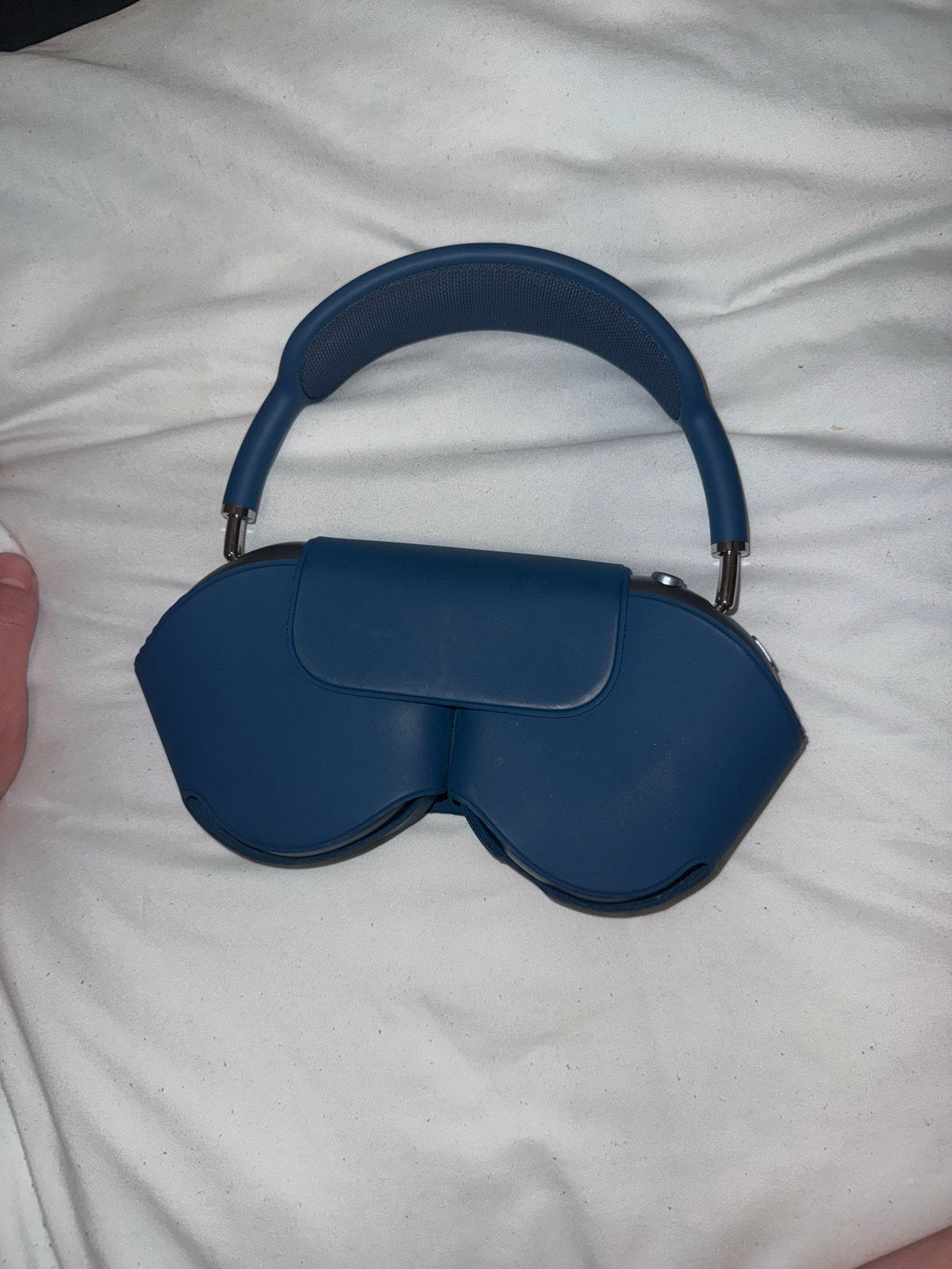 Apple AirPods Max - Eerste Generatie, Audio, Tv en Foto, Bluetooth, Ophalen of Verzenden, Zo goed als nieuw, Blauw