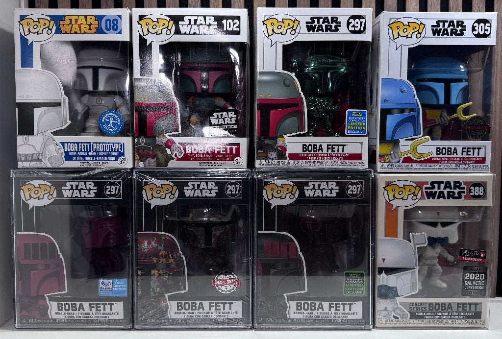 Funko Boba Fett verzameling nummers 08, 102, 305, 297 en 305, Ophalen of Verzenden, Nieuw