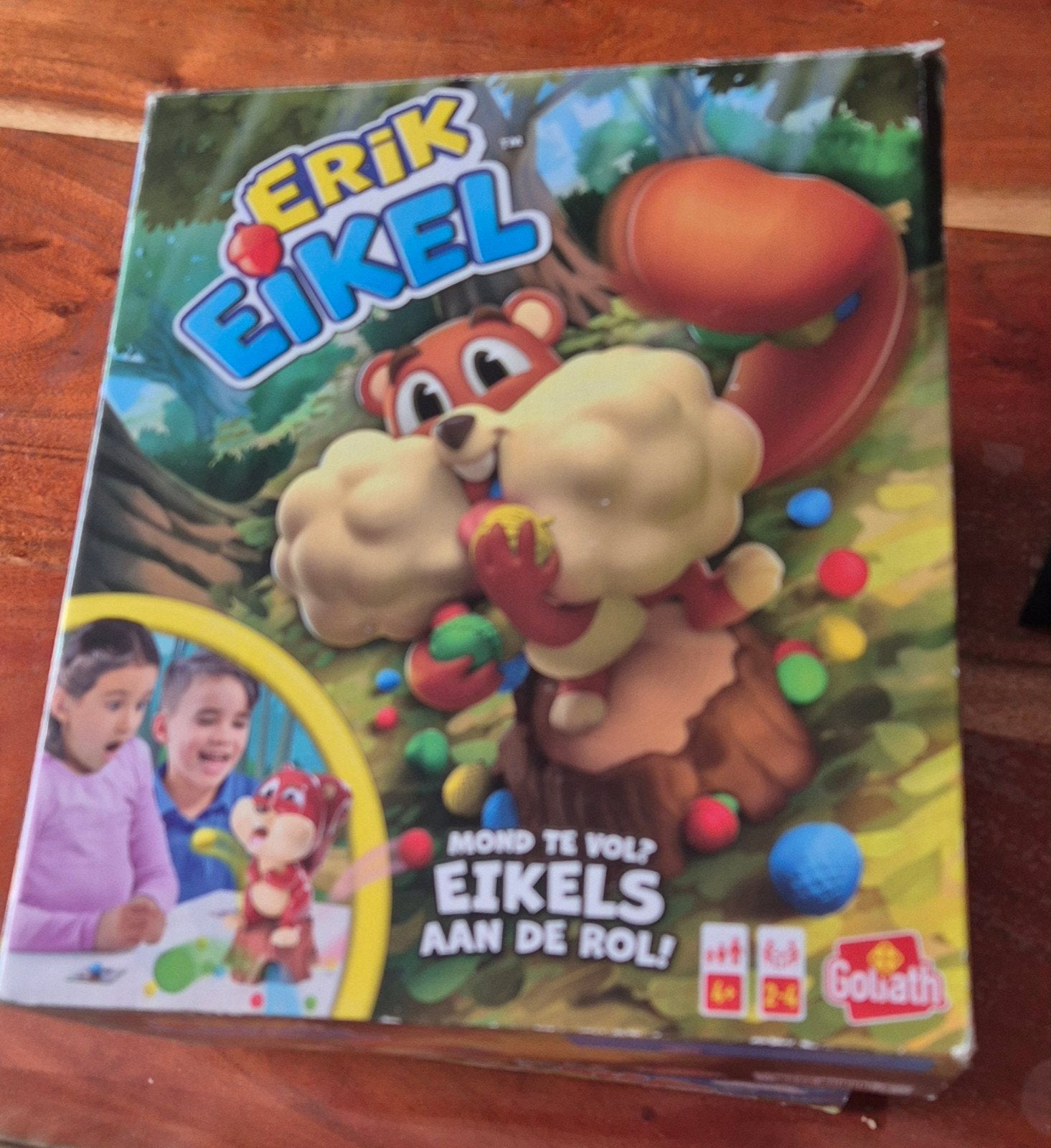 Erik Eikel Bordspel - Mond te vol? Eikels aan de rol!, Drie of vier spelers, Ophalen, Gebruikt, Goliath