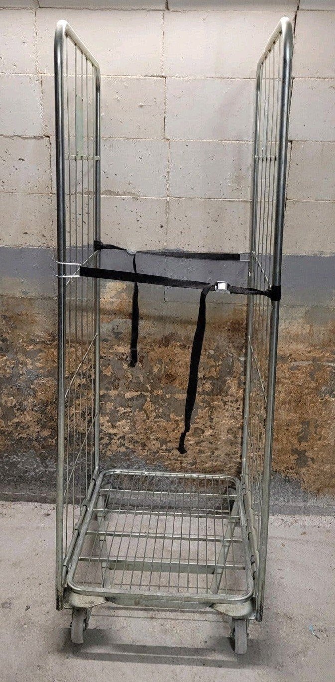 transportkar rolcontainer magazijnkar rolkar wagen trolley, Ophalen of Verzenden, Gebruikt, Overige metalen