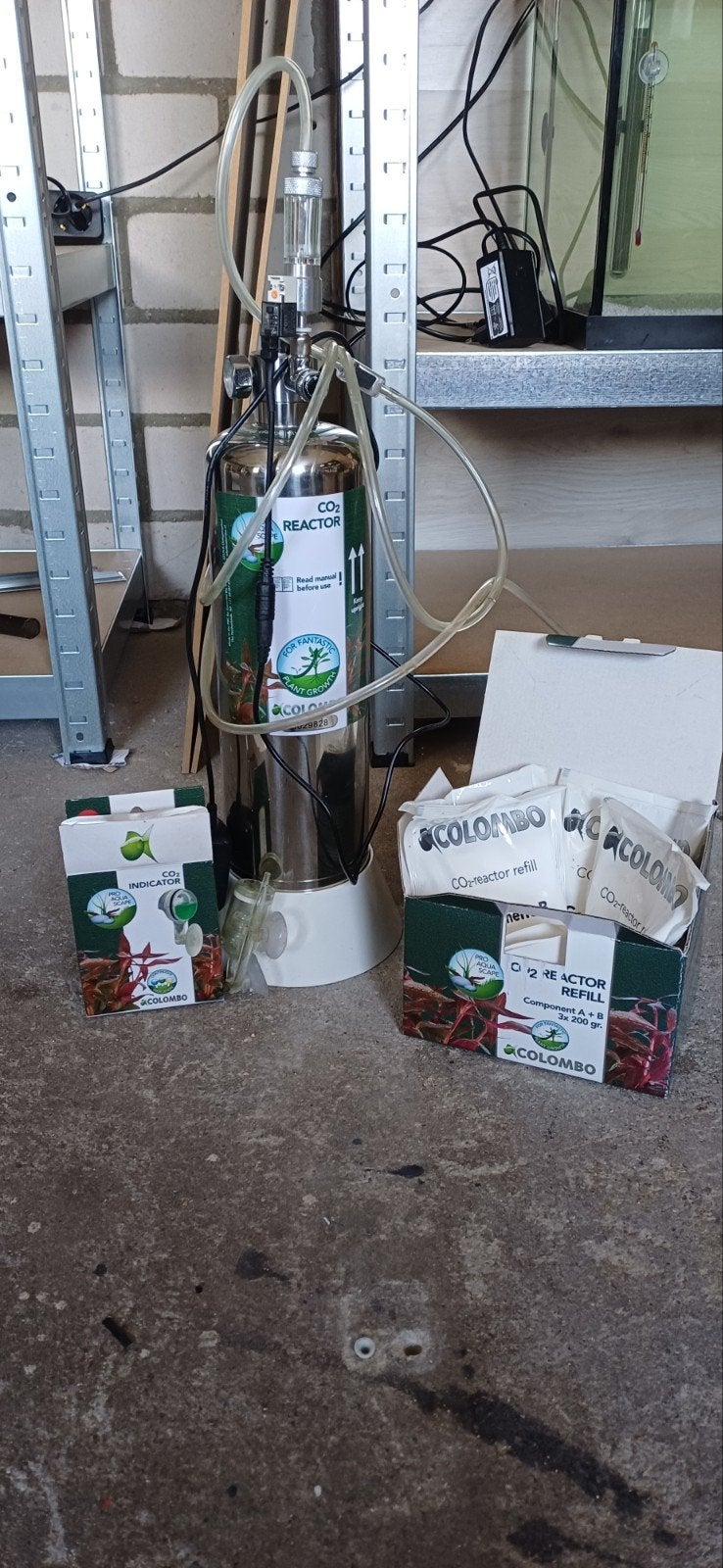 Colombo Co2 set met volle refill set, Ophalen, Zo goed als nieuw, CO₂-systeem, Overige merken
