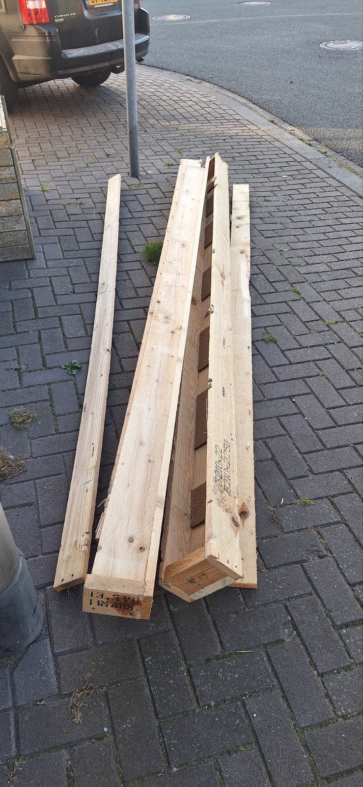 Gratis afvalhout voor openhaard, Tuin en Terras, Minder dan 3 m³, Ophalen, Overige houtsoorten, Blokken