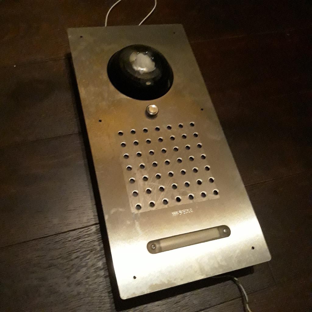 Siedle CL V 01 N-01 classic intercom, RVS, voor onderdelen, Huis en Inrichting, Deurbellen, Ophalen, Ingebouwde camera, Gebruikt