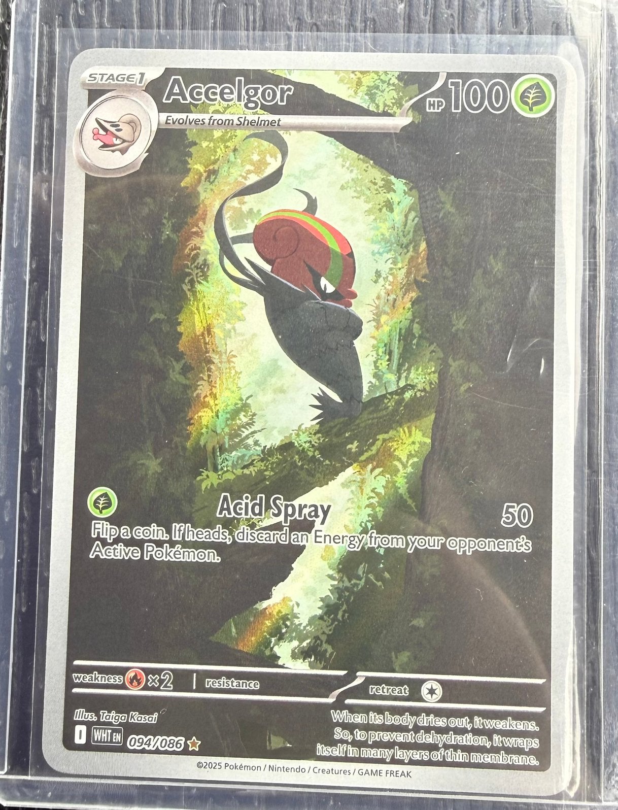 Pokemon Accelgor 094/086 White Flare, Ophalen of Verzenden, Zo goed als nieuw