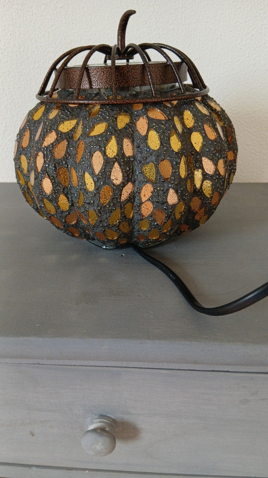 Scentsy Warmer Pompoen - Sfeervolle Geurbrander, Meerkleurig, Ophalen of Verzenden, Zo goed als nieuw, Glas
