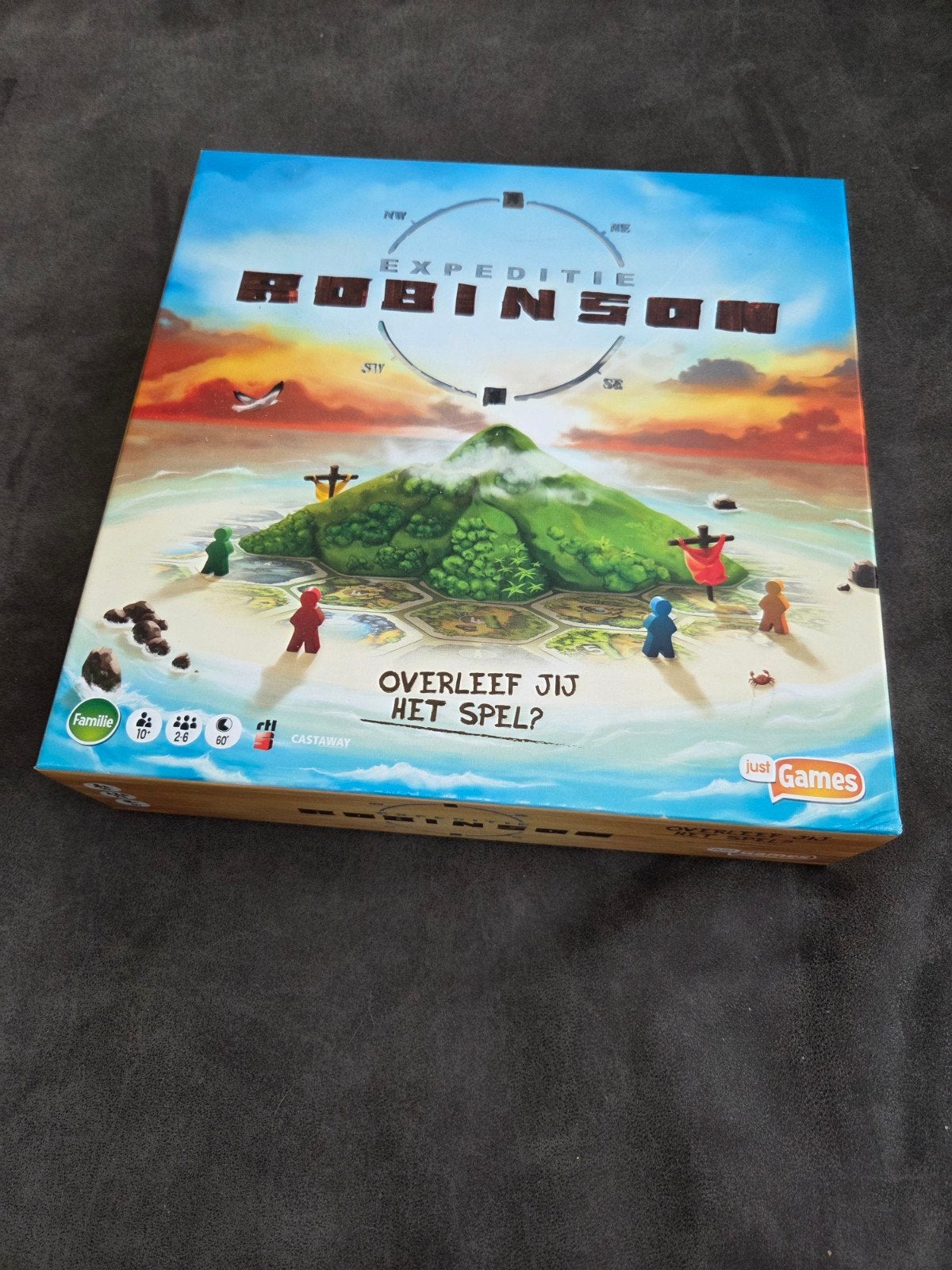 Expeditie Robinson Bordspel - Overleef jij het spel?, Vijf spelers of meer, Ophalen of Verzenden, Zo goed als nieuw, Just Games