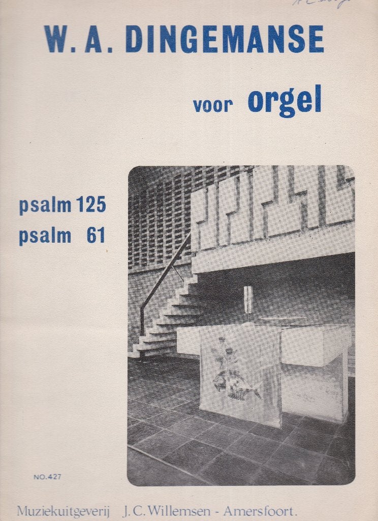 W.A.Dingemanse -  voor ORGEL, Muziek en Instrumenten, Bladmuziek, Orgel, Gebruikt, Ophalen of Verzenden, Religie en Gospel